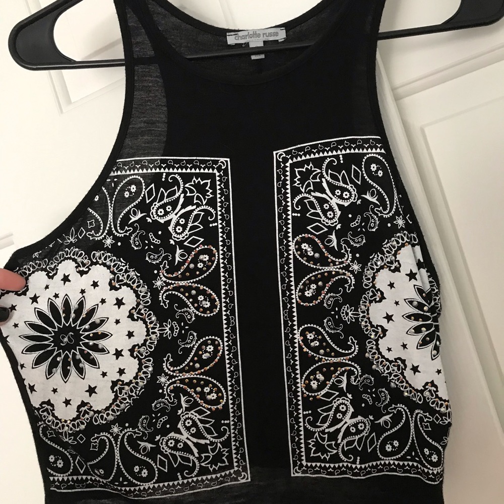 Black crop top